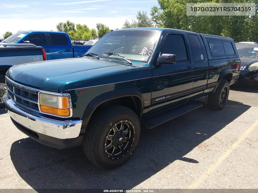 1994 Dodge Dakota VIN: 1B7GG23Y1RS704359 Lot: 45362199