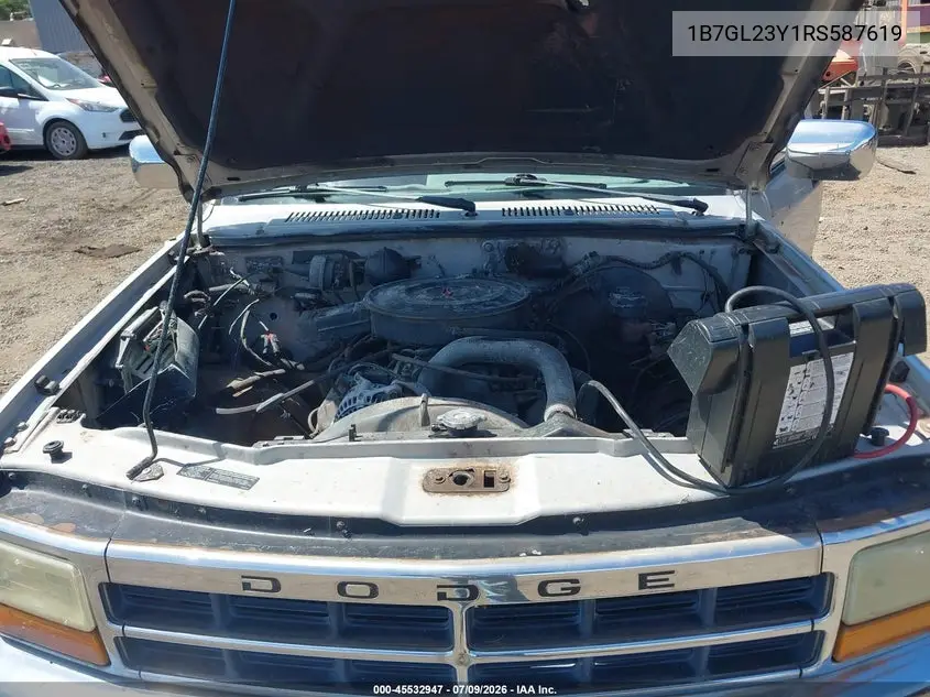1994 Dodge Dakota VIN: 1B7GL23Y1RS587619 Lot: 45532947