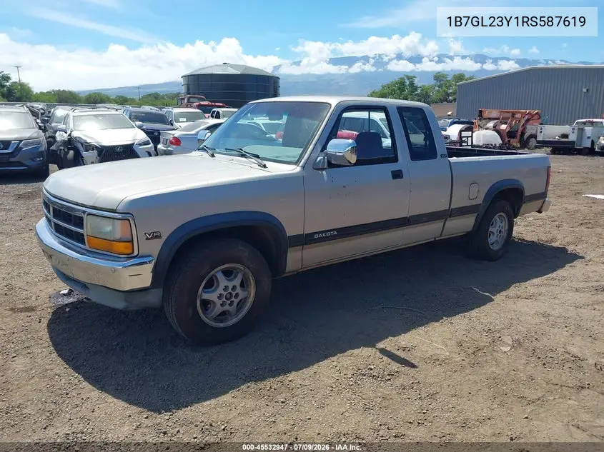 1994 Dodge Dakota VIN: 1B7GL23Y1RS587619 Lot: 45532947
