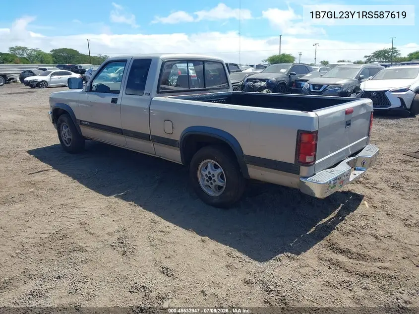 1994 Dodge Dakota VIN: 1B7GL23Y1RS587619 Lot: 45532947