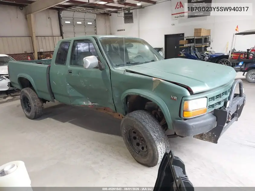 1995 Dodge Dakota VIN: 1B7GG23Y5SW940317 Lot: 45261543