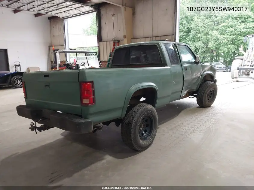 1995 Dodge Dakota VIN: 1B7GG23Y5SW940317 Lot: 45261543