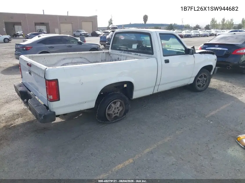 1995 Dodge Dakota VIN: 1B7FL26X1SW944682 Lot: 45279121