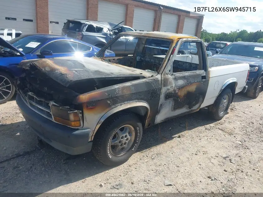 1995 Dodge Dakota VIN: 1B7FL26X6SW945715 Lot: 45431060