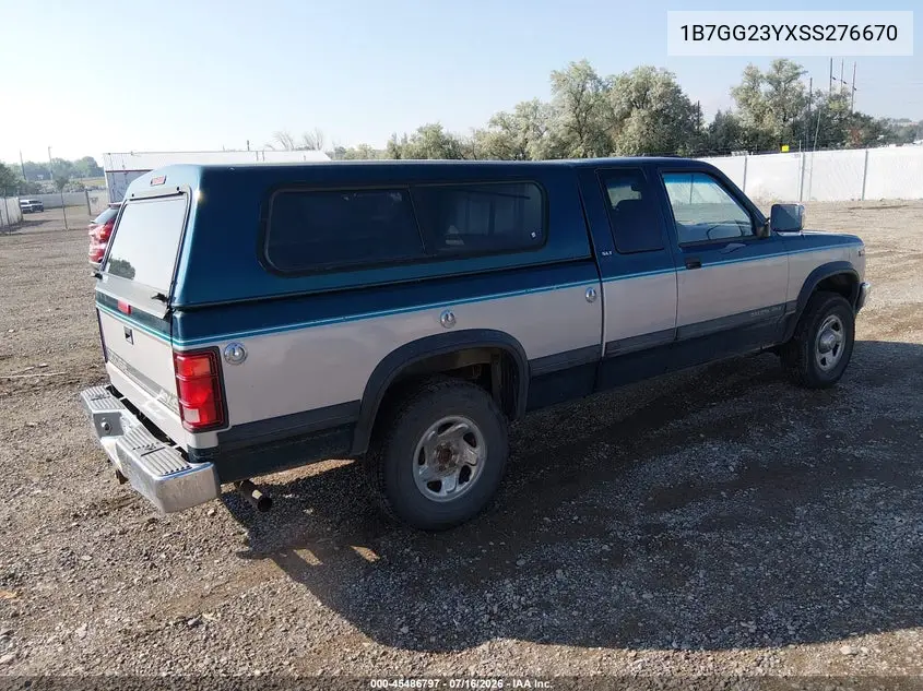 1995 Dodge Dakota VIN: 1B7GG23YXSS276670 Lot: 45486797