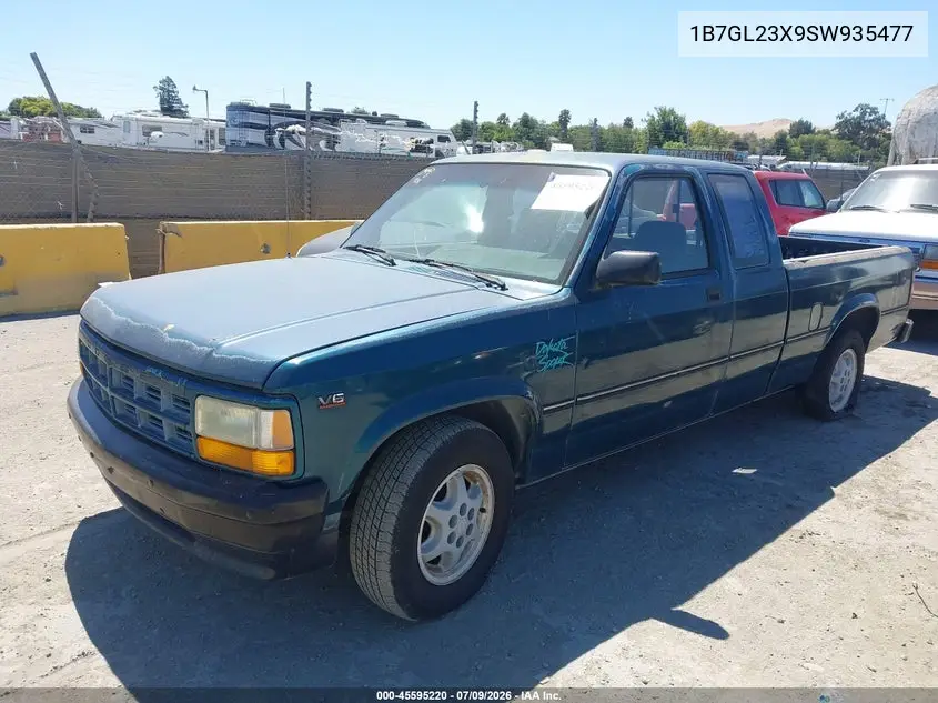 1995 Dodge Dakota VIN: 1B7GL23X9SW935477 Lot: 45595220