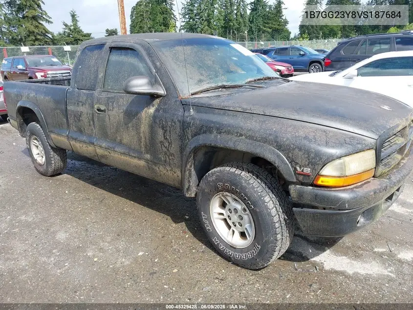 1997 Dodge Dakota Slt/Sport VIN: 1B7GG23Y8VS187684 Lot: 45329428