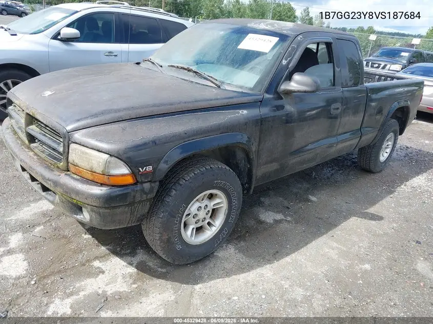 1997 Dodge Dakota Slt/Sport VIN: 1B7GG23Y8VS187684 Lot: 45329428