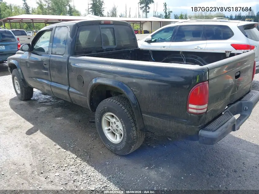 1997 Dodge Dakota Slt/Sport VIN: 1B7GG23Y8VS187684 Lot: 45329428