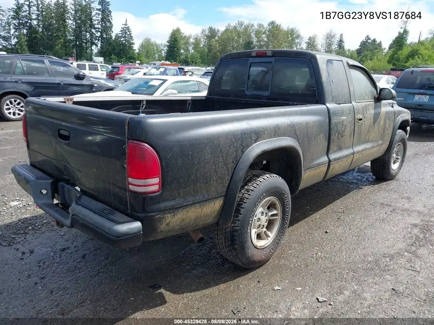 1997 Dodge Dakota Slt/Sport VIN: 1B7GG23Y8VS187684 Lot: 45329428