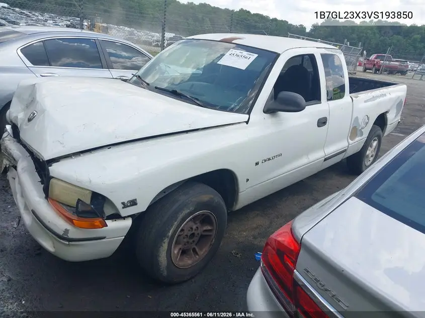 1997 Dodge Dakota Slt/Sport VIN: 1B7GL23X3VS193850 Lot: 45365561