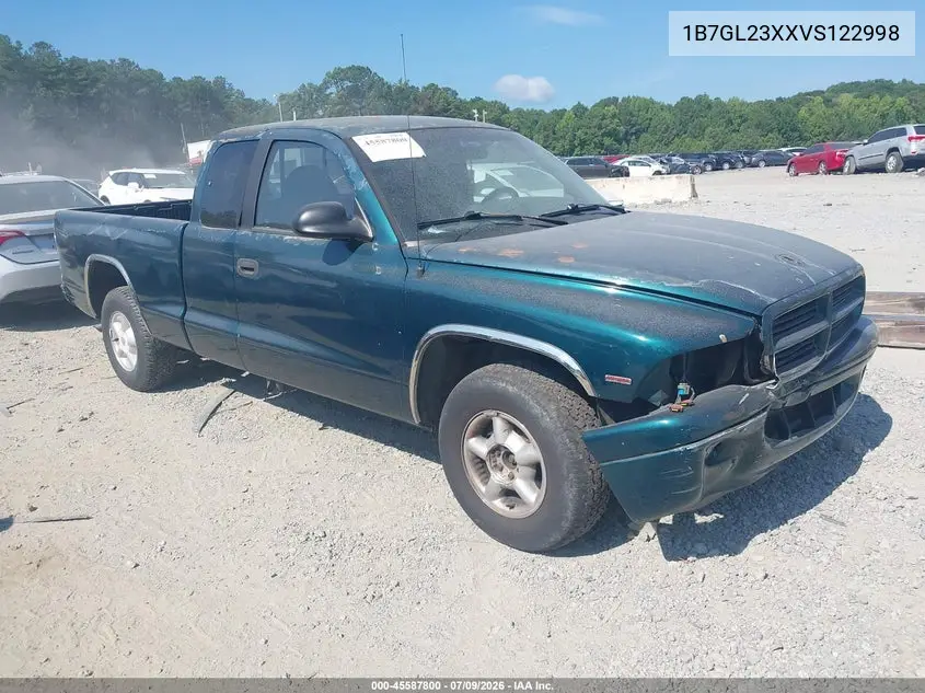 1997 Dodge Dakota Slt/Sport VIN: 1B7GL23XXVS122998 Lot: 45587800