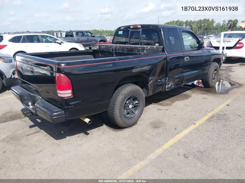 1997 Dodge Dakota Slt/Sport VIN: 1B7GL23X0VS161938 Lot: 45669703