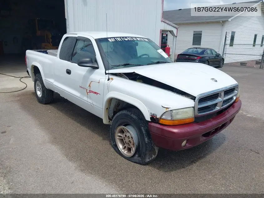 1998 Dodge Dakota Slt/Sport VIN: 1B7GG22Y4WS607086 Lot: 45178799