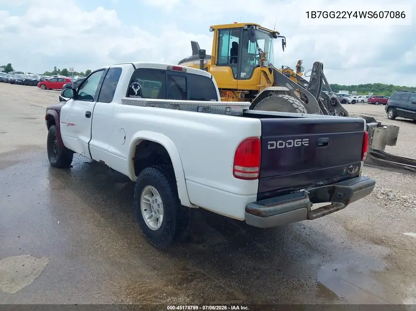 1998 Dodge Dakota Slt/Sport VIN: 1B7GG22Y4WS607086 Lot: 45178799