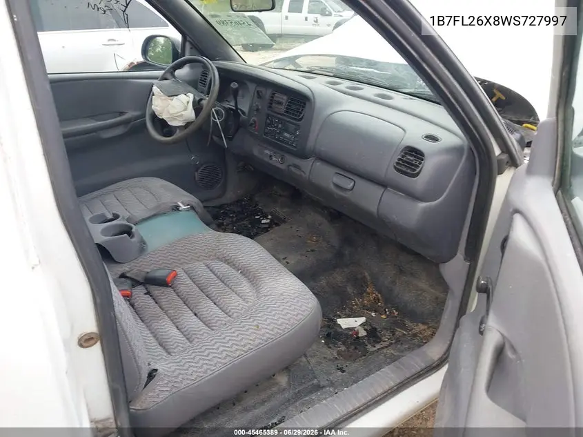 1998 Dodge Dakota Slt/Sport VIN: 1B7FL26X8WS727997 Lot: 45465389