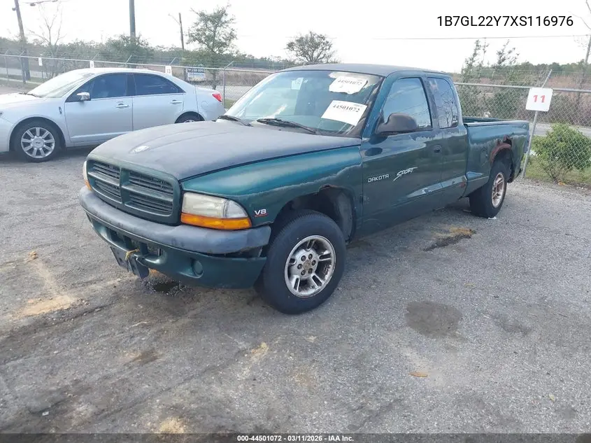 1B7GL22Y7XS116976 1999 Dodge Dakota Slt/Sport