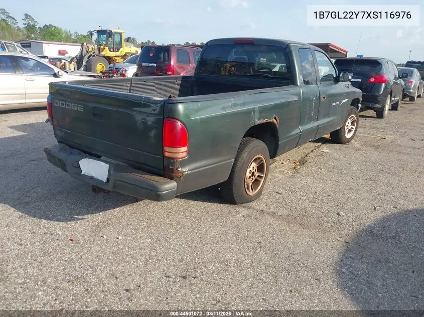 1B7GL22Y7XS116976 1999 Dodge Dakota Slt/Sport