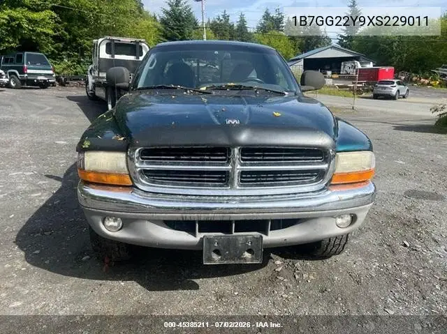 1999 Dodge Dakota Slt/Sport VIN: 1B7GG22Y9XS229011 Lot: 45385211