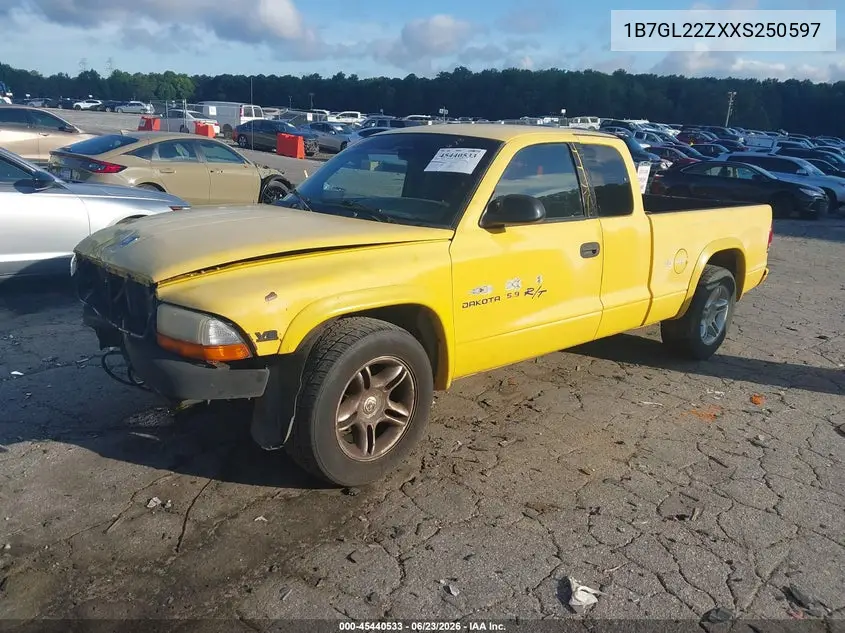 1999 Dodge Dakota Sport VIN: 1B7GL22ZXXS250597 Lot: 45440533
