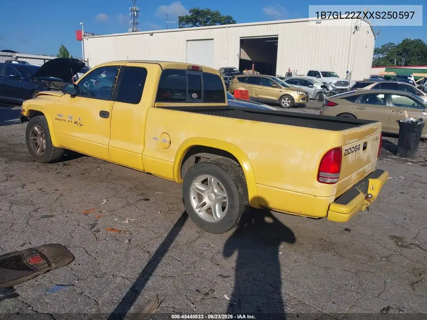 1999 Dodge Dakota Sport VIN: 1B7GL22ZXXS250597 Lot: 45440533