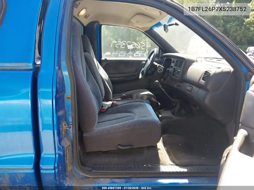 1999 Dodge Dakota Sport VIN: 1B7FL26P7XS238752 Lot: 45657359