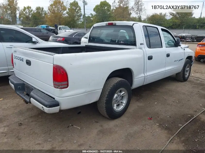 1B7GL2AX3YS718767 2000 Dodge Dakota Slt/Sport