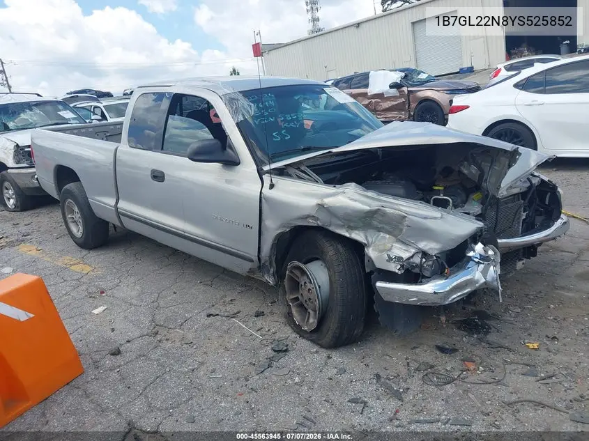 2000 Dodge Dakota Slt/Sport VIN: 1B7GL22N8YS525852 Lot: 45563945