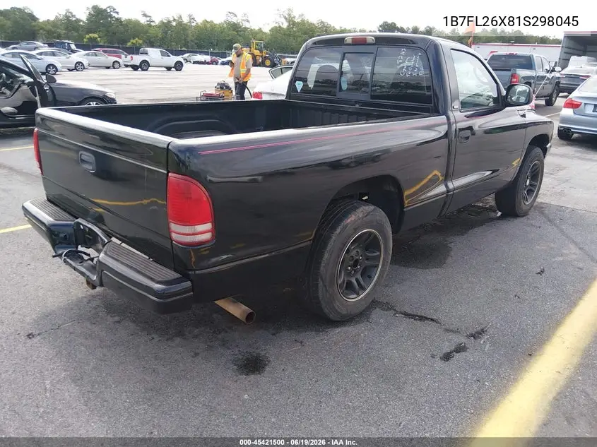 2001 Dodge Dakota Slt/Sport VIN: 1B7FL26X81S298045 Lot: 45421500