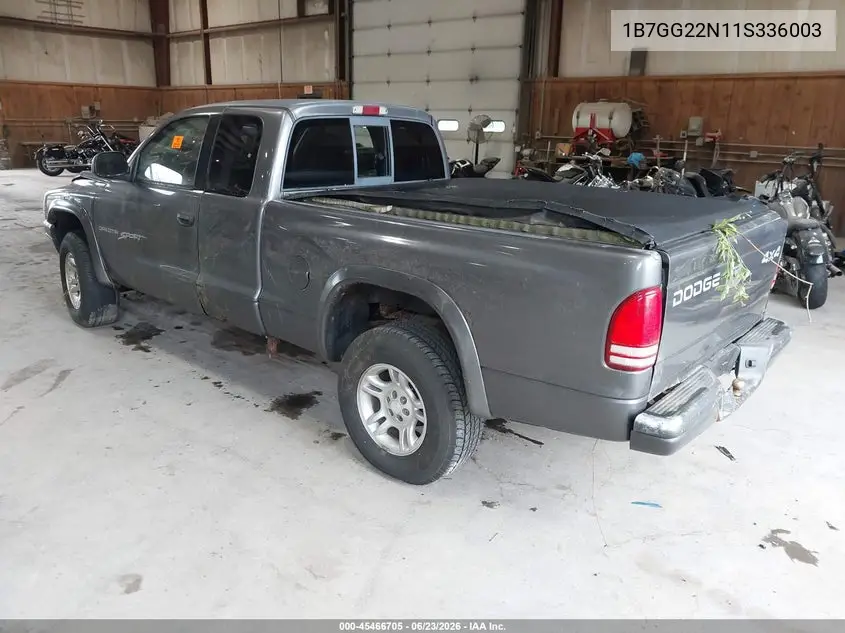 2001 Dodge Dakota Slt/Sport VIN: 1B7GG22N11S336003 Lot: 45466705