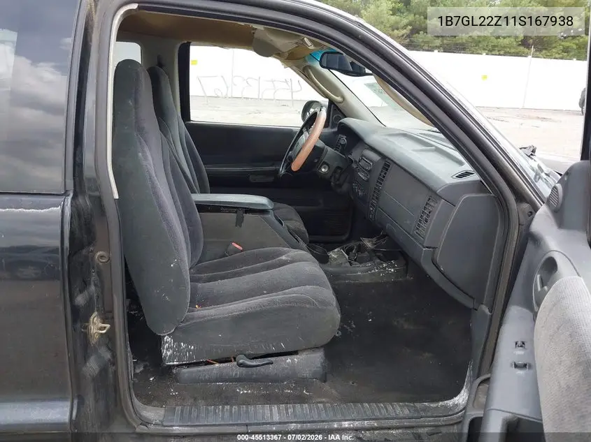 2001 Dodge Dakota Sport VIN: 1B7GL22Z11S167938 Lot: 45513367