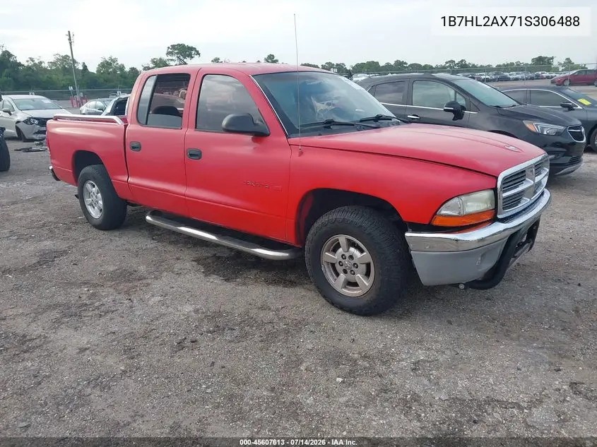 2001 Dodge Dakota Slt/Sport VIN: 1B7HL2AX71S306488 Lot: 45607613