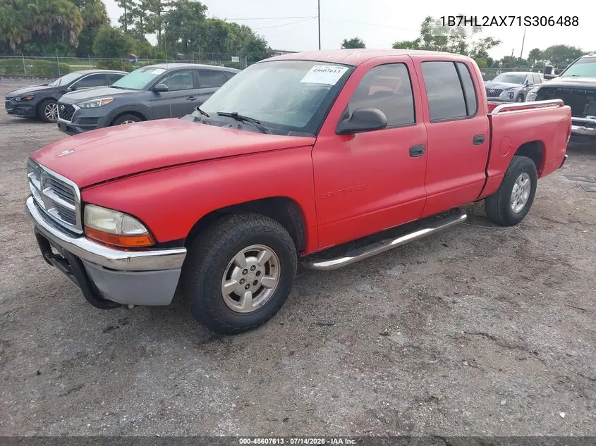 2001 Dodge Dakota Slt/Sport VIN: 1B7HL2AX71S306488 Lot: 45607613