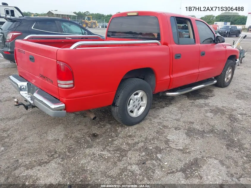 2001 Dodge Dakota Slt/Sport VIN: 1B7HL2AX71S306488 Lot: 45607613