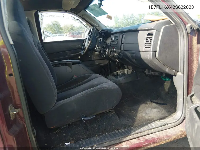 2002 Dodge Dakota VIN: 1B7FL16X42S622023 Lot: 45326165