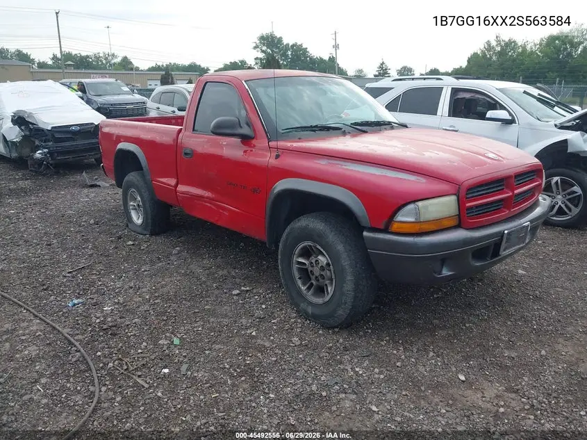 2002 Dodge Dakota VIN: 1B7GG16XX2S563584 Lot: 45492556
