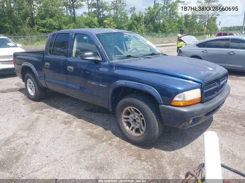 2002 Dodge Dakota Sport VIN: 1B7HL38XX2S660695 Lot: 45493948