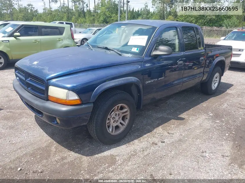 2002 Dodge Dakota Sport VIN: 1B7HL38XX2S660695 Lot: 45493948