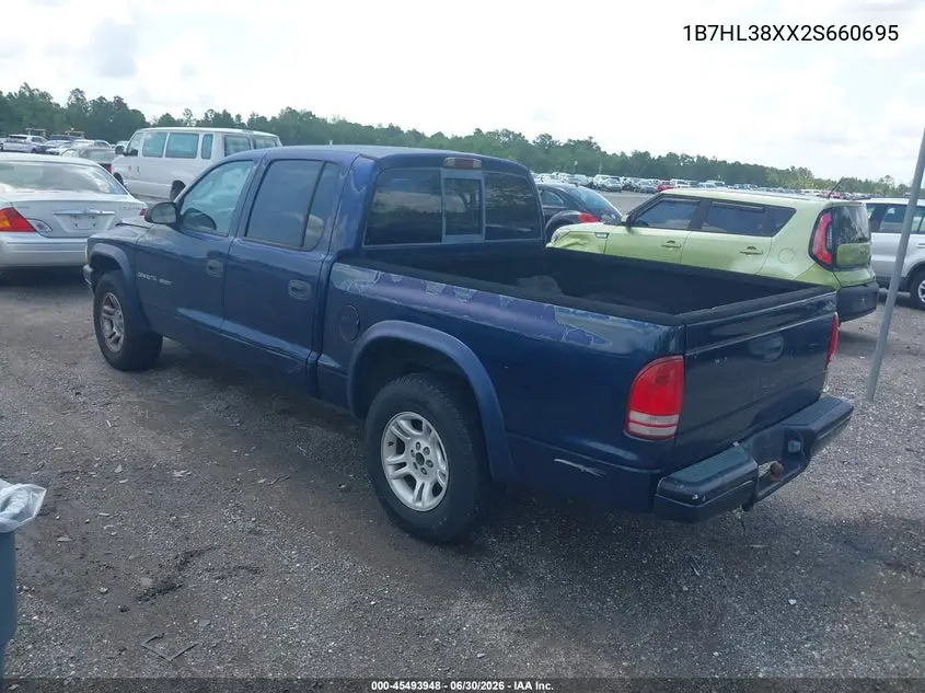 2002 Dodge Dakota Sport VIN: 1B7HL38XX2S660695 Lot: 45493948