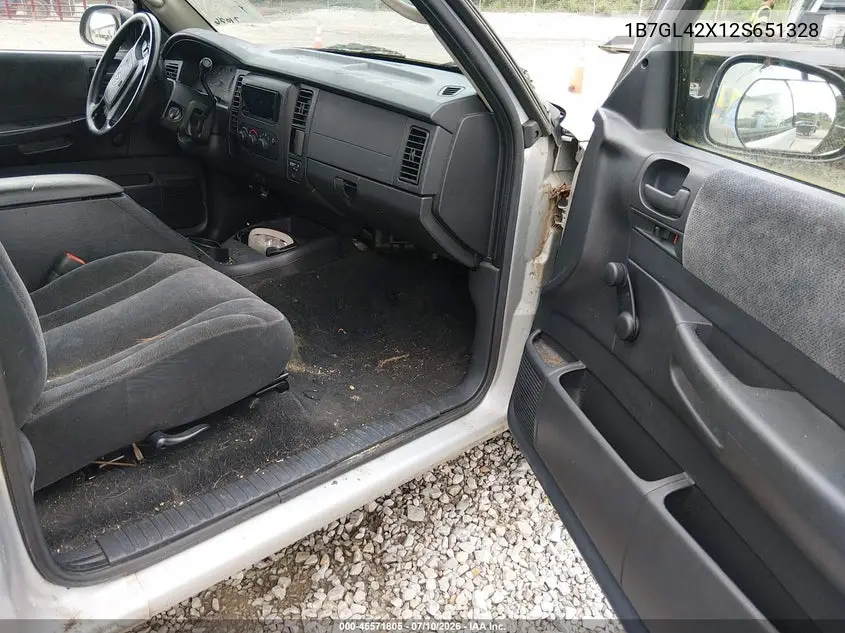 2002 Dodge Dakota Slt VIN: 1B7GL42X12S651328 Lot: 45571805