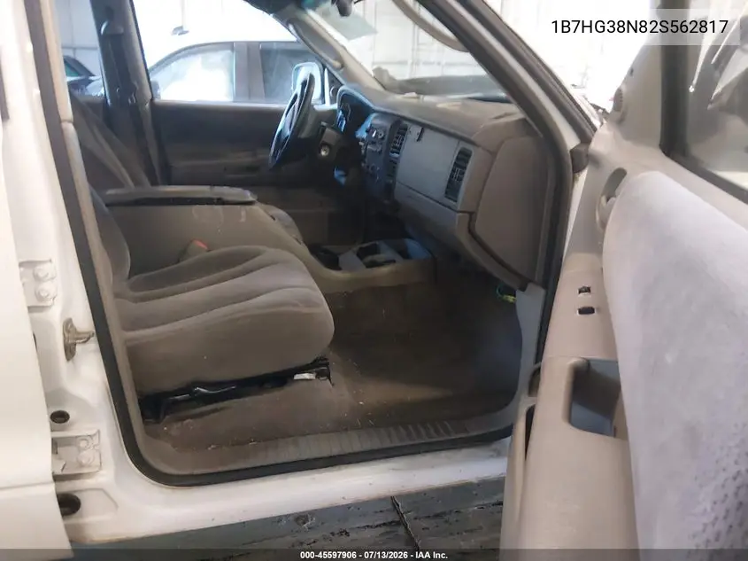 2002 Dodge Dakota Sport VIN: 1B7HG38N82S562817 Lot: 45597906