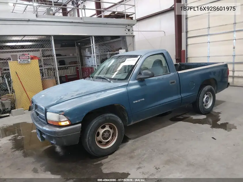 2002 Dodge Dakota VIN: 1B7FL16X92S601975 Lot: 45643086
