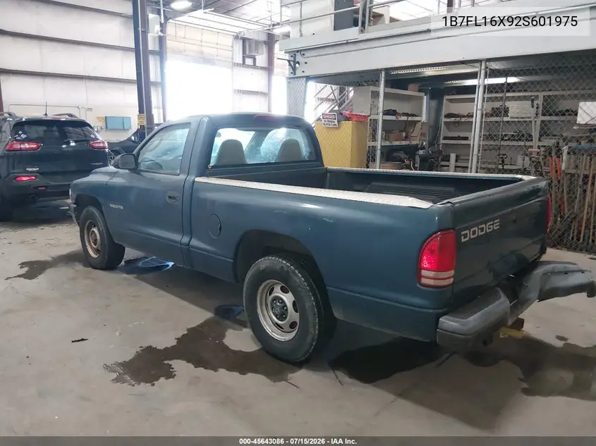 2002 Dodge Dakota VIN: 1B7FL16X92S601975 Lot: 45643086