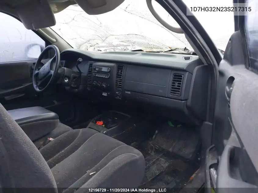 2003 Dodge Dakota Sport VIN: 1D7HG32N23S217315 Lot: 12156729X