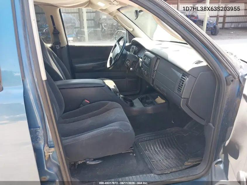 2003 Dodge Dakota Sport/Sxt VIN: 1D7HL38X63S203955 Lot: 45317973