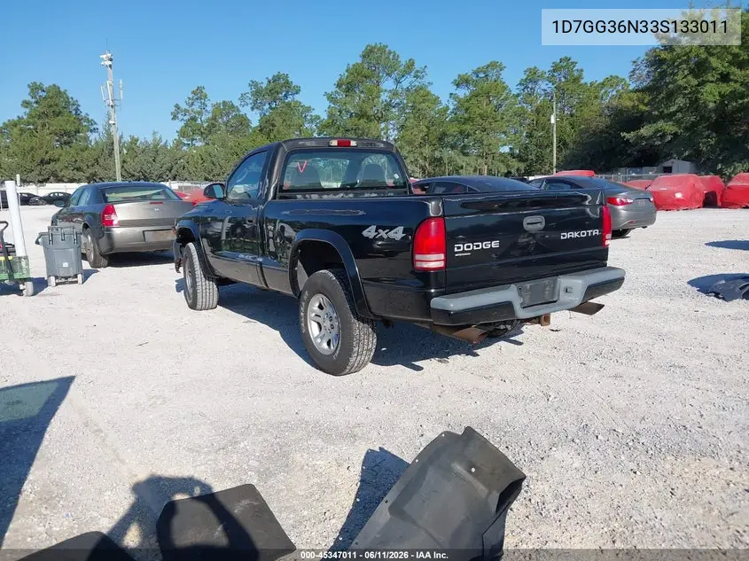 2003 Dodge Dakota Sport VIN: 1D7GG36N33S133011 Lot: 45347011