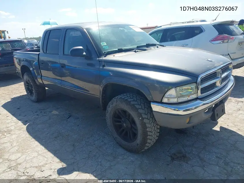 2003 Dodge Dakota Slt VIN: 1D7HG48N03S276067 Lot: 45418492
