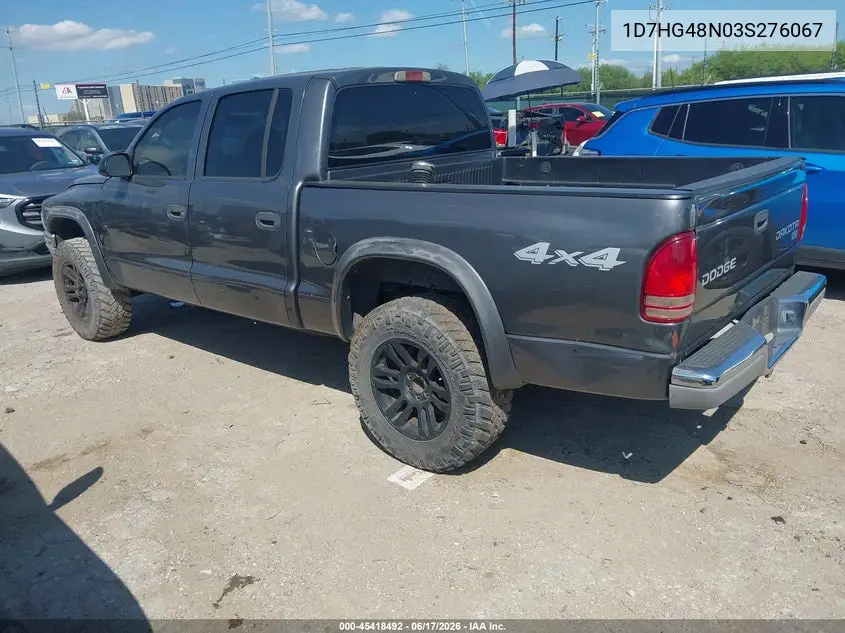 2003 Dodge Dakota Slt VIN: 1D7HG48N03S276067 Lot: 45418492