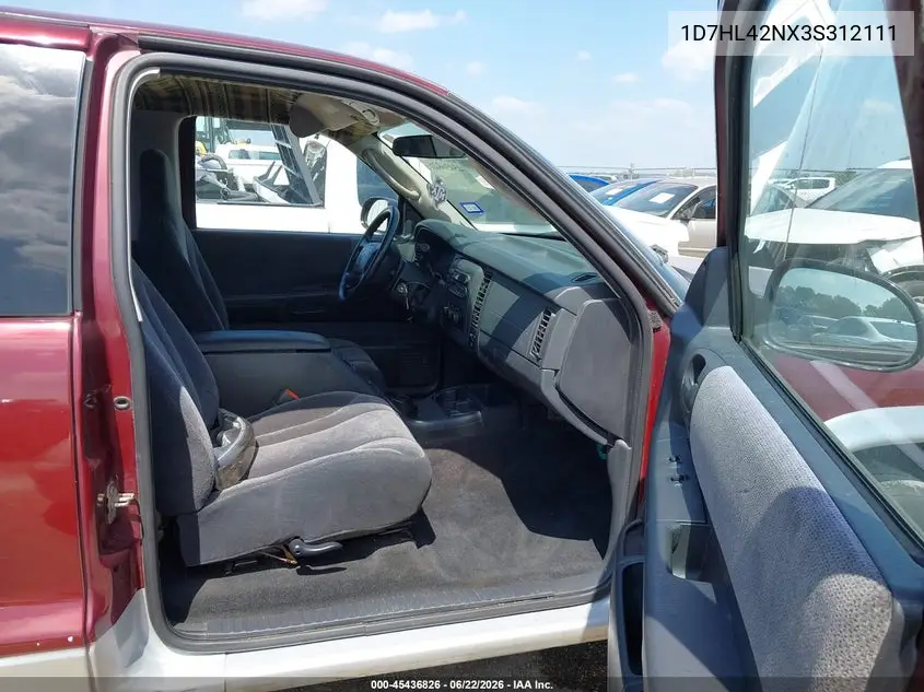 2003 Dodge Dakota Slt VIN: 1D7HL42NX3S312111 Lot: 45436826
