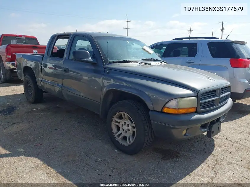 2003 Dodge Dakota Sport/Sxt VIN: 1D7HL38NX3S177679 Lot: 45461966
